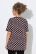 T-shirt, decoratieve plooien, A-lijn, V-hals, korte mouw