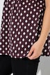 T-shirt, decoratieve plooien, A-lijn, V-hals, korte mouw
