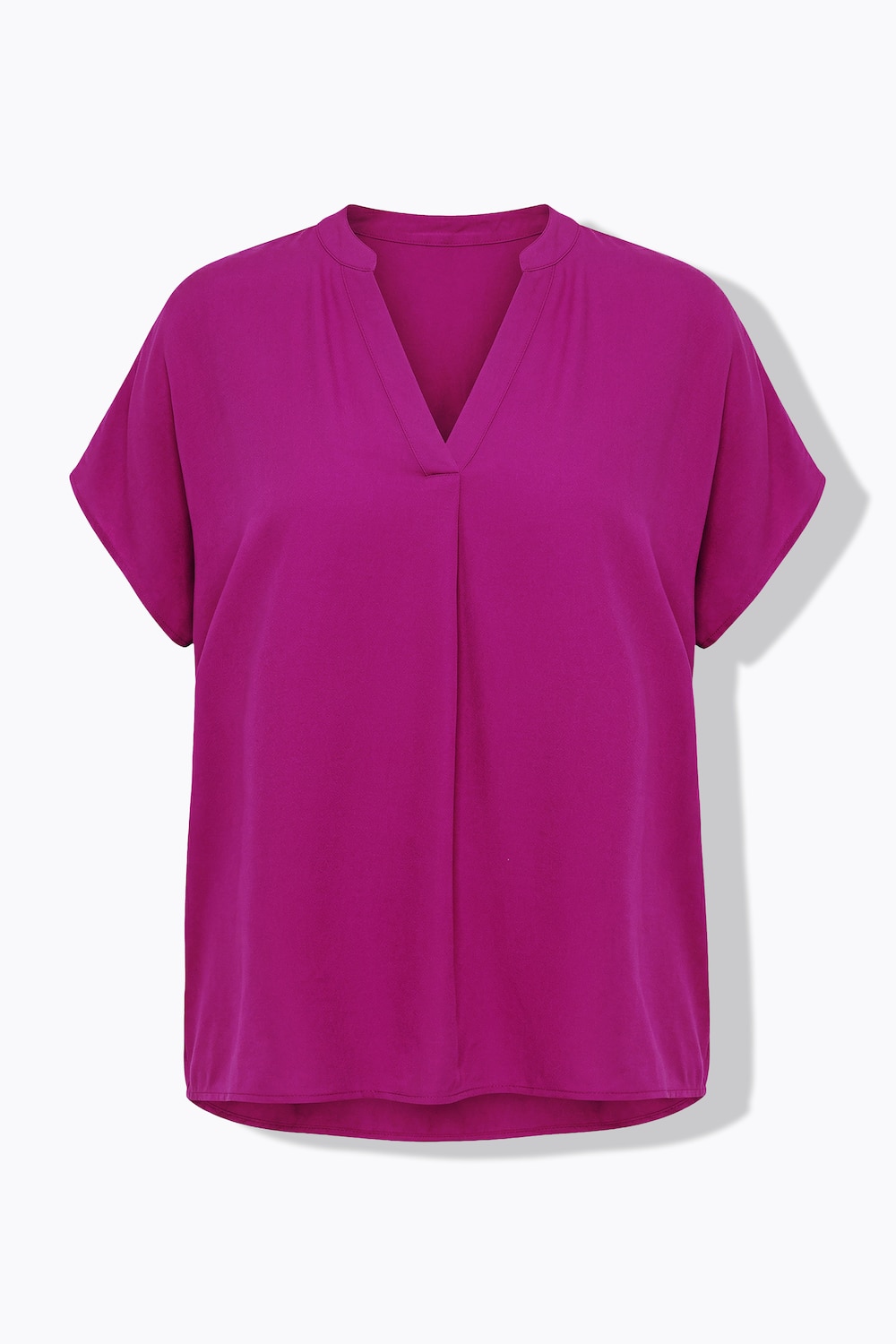 Stora storlekar Blus med ståkrage i oversized modell, Dam, rosa, storlek: 58/60, Viskos, Studio Untold