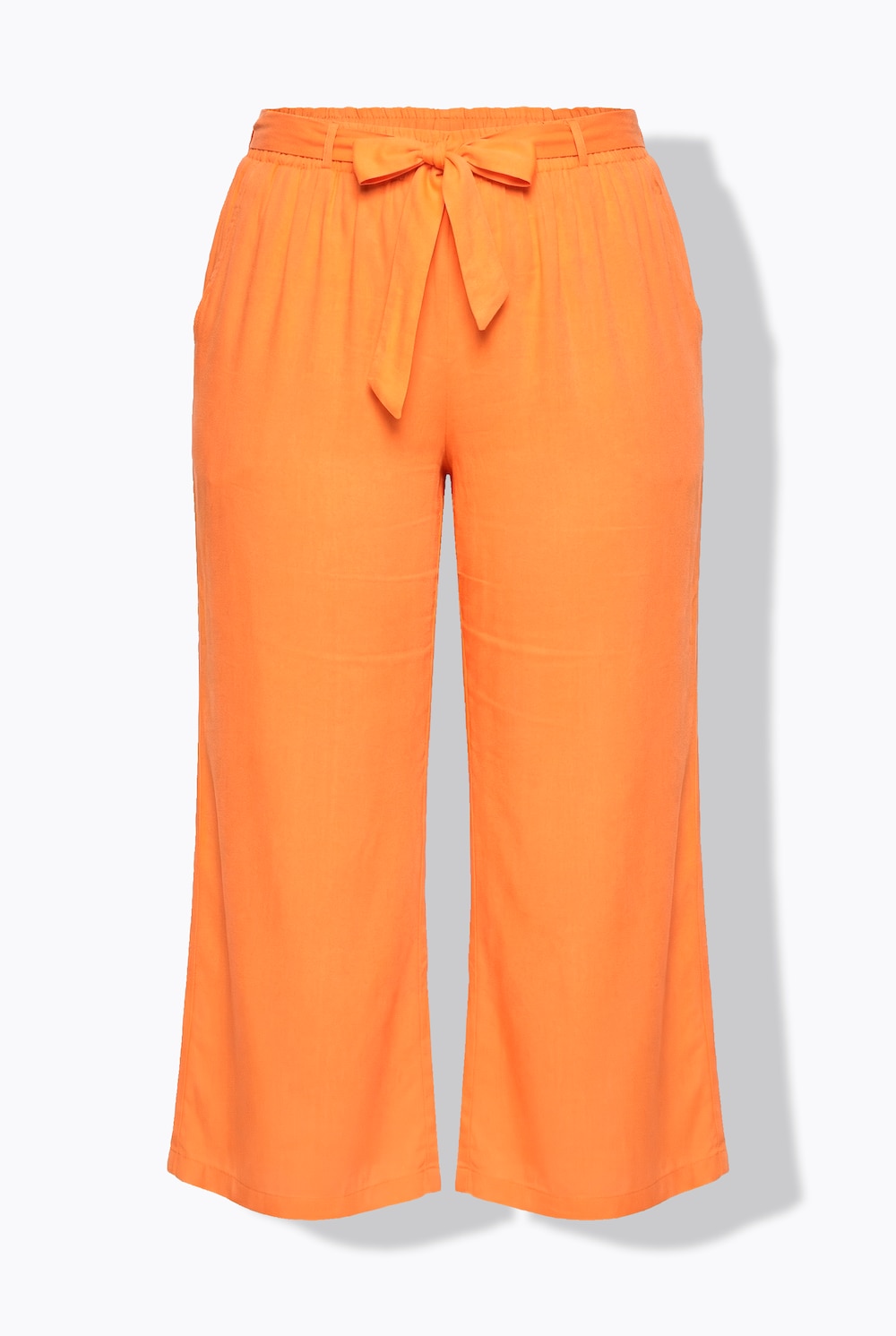 Stora storlekar Culottebyxa, Dam, orange, storlek: 58, Viskos, Mia Moda