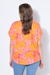 Blusa, oversize, con estampado de hojas