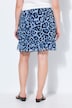 Minifalda, corte evasé, estampado de leopardo, volantes, cintura elástica