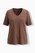 T-shirt, siersteentjes, klassiek, V-hals, korte mouw