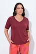 T-Shirt, Ziersteine, Classic, V-Ausschnitt, Halbarm