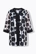 Jacke, Ausbrenner, A-Linie, Rundhals, 3/4-Arm