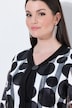 Jacke, Ausbrenner, A-Linie, Rundhals, 3/4-Arm