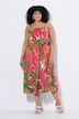 Maxikleid, Palmen, Rücken gesmokt, ärmellos