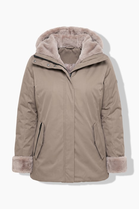 HYPRAR Funktions-Jacke, wasserdicht, Kapuze, Webpelz
