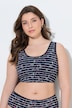 Bustier, Ringel/Blüten, Rundhalsausschnitt