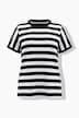 T-Shirt, Ringel, Oversized, Rundhals, Halbarm