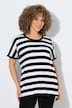 T-Shirt, Ringel, Oversized, Rundhals, Halbarm