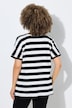 T-Shirt, Ringel, Oversized, Rundhals, Halbarm