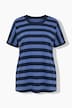 T-Shirt, Ringel, Oversized, Rundhals, Halbarm
