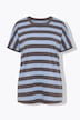 T-Shirt, Ringel, Oversized, Rundhals, Halbarm