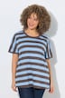 T-Shirt, Ringel, Oversized, Rundhals, Halbarm
