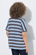 T-Shirt, Ringel, Oversized, Rundhals, Halbarm