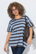 T-Shirt, Ringel, Oversized, Rundhals, Halbarm
