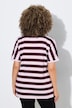 T-Shirt, Ringel, Oversized, Rundhals, Halbarm