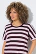 T-Shirt, Ringel, Oversized, Rundhals, Halbarm