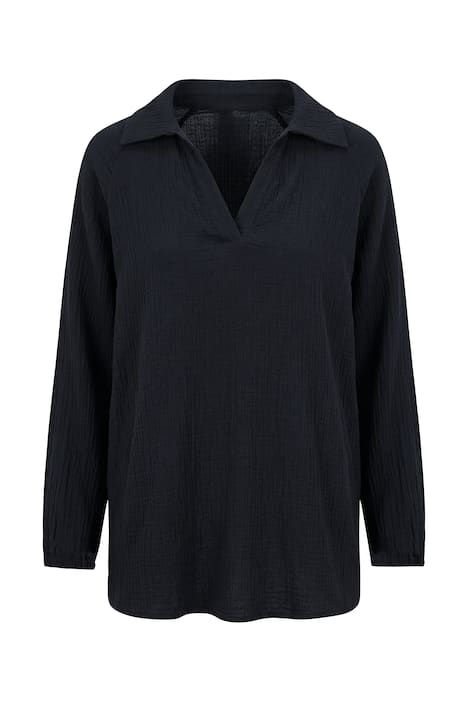 Mušelinová tunika, širší raglánový dlouhý rukáv