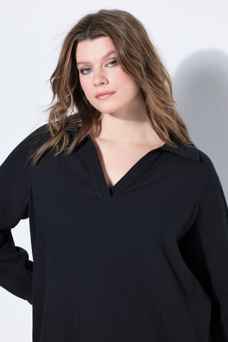 Musselin tuniek, wijde raglanmouwen