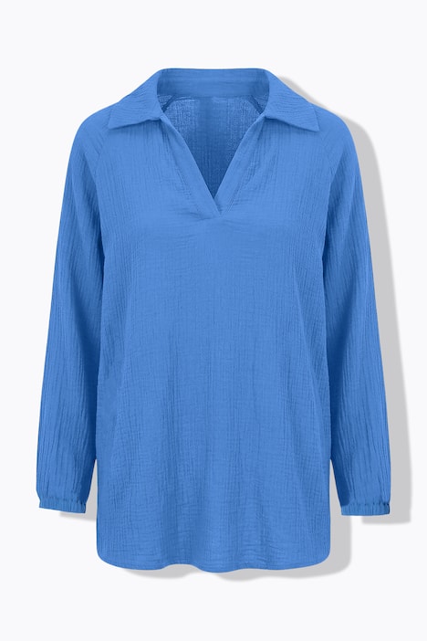 Musselin tuniek, wijde raglanmouwen