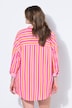 Musselin Bluse, oversized, Neon Stripes, Langarm
