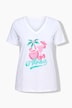 T-shirt, comfortabele pasvorm, Aloha-motief