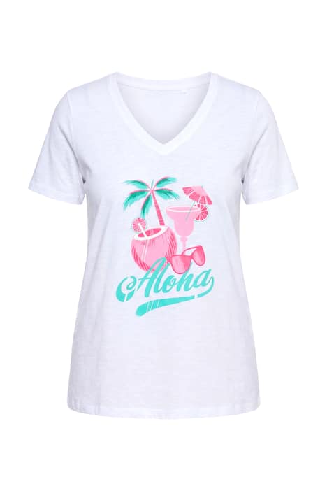 Tričko, volný střih, motiv Aloha