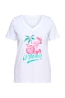 Tričko, volný střih, motiv Aloha