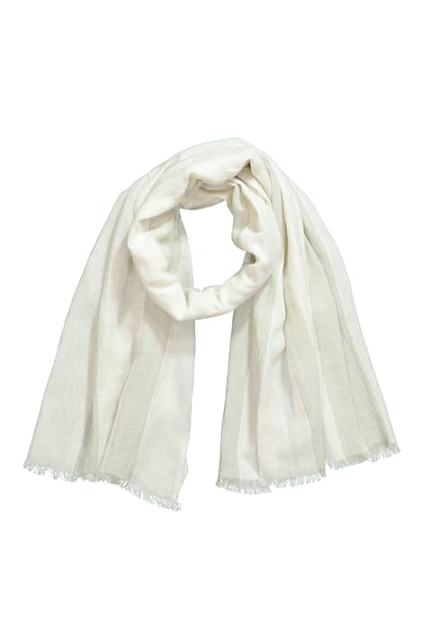 Šála, proužky, lněná směs