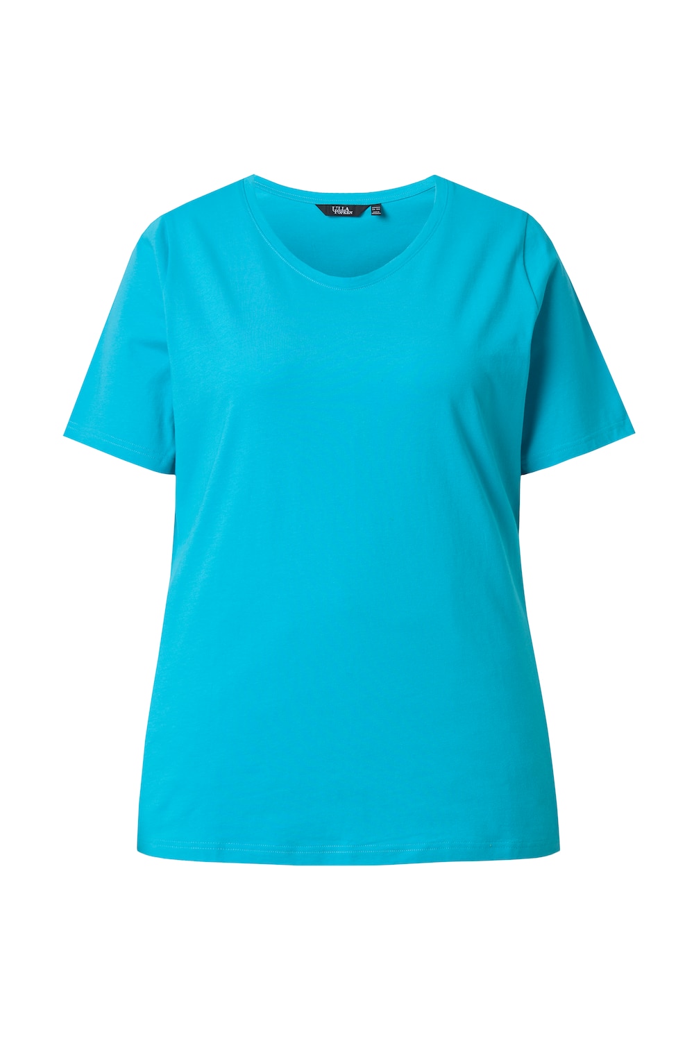 Stora storlekar T-shirts, Dam, turkos, storlek: 62/64, Bomull, Ulla Popken