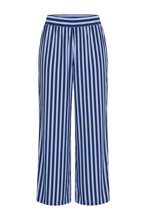 Kalhoty, široké nohavice, vysoký pas, pruhy