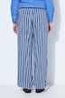 Pantaloni a vita alta, gamba ampia, righe