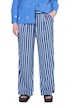 Kalhoty, široké nohavice, vysoký pas, pruhy
