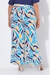 Pantalon large à ceinture élastique et imprimé