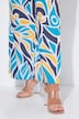Pantalon large à ceinture élastique et imprimé