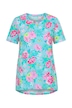 Tričko, volný střih, květinový