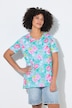 T-Shirt, bequeme Passform, Blumenmuster