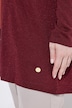 Long-Strickjacke, Glitzereffekt, Stehkragen, Langarm