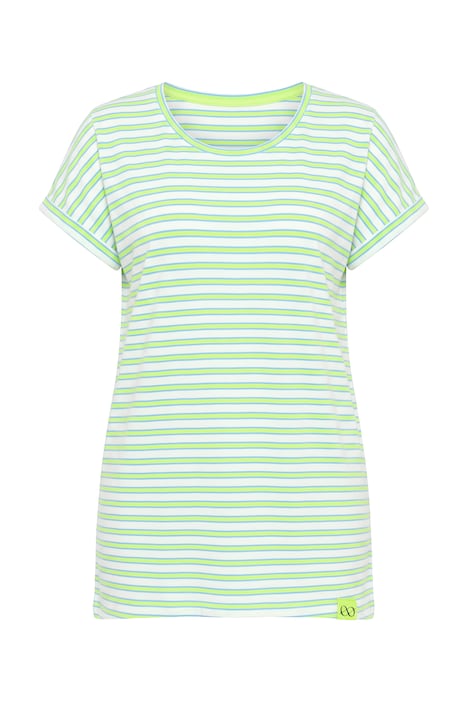 Striped Cap Sleeve Knit Tunic