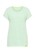 Striped Cap Sleeve Knit Tunic