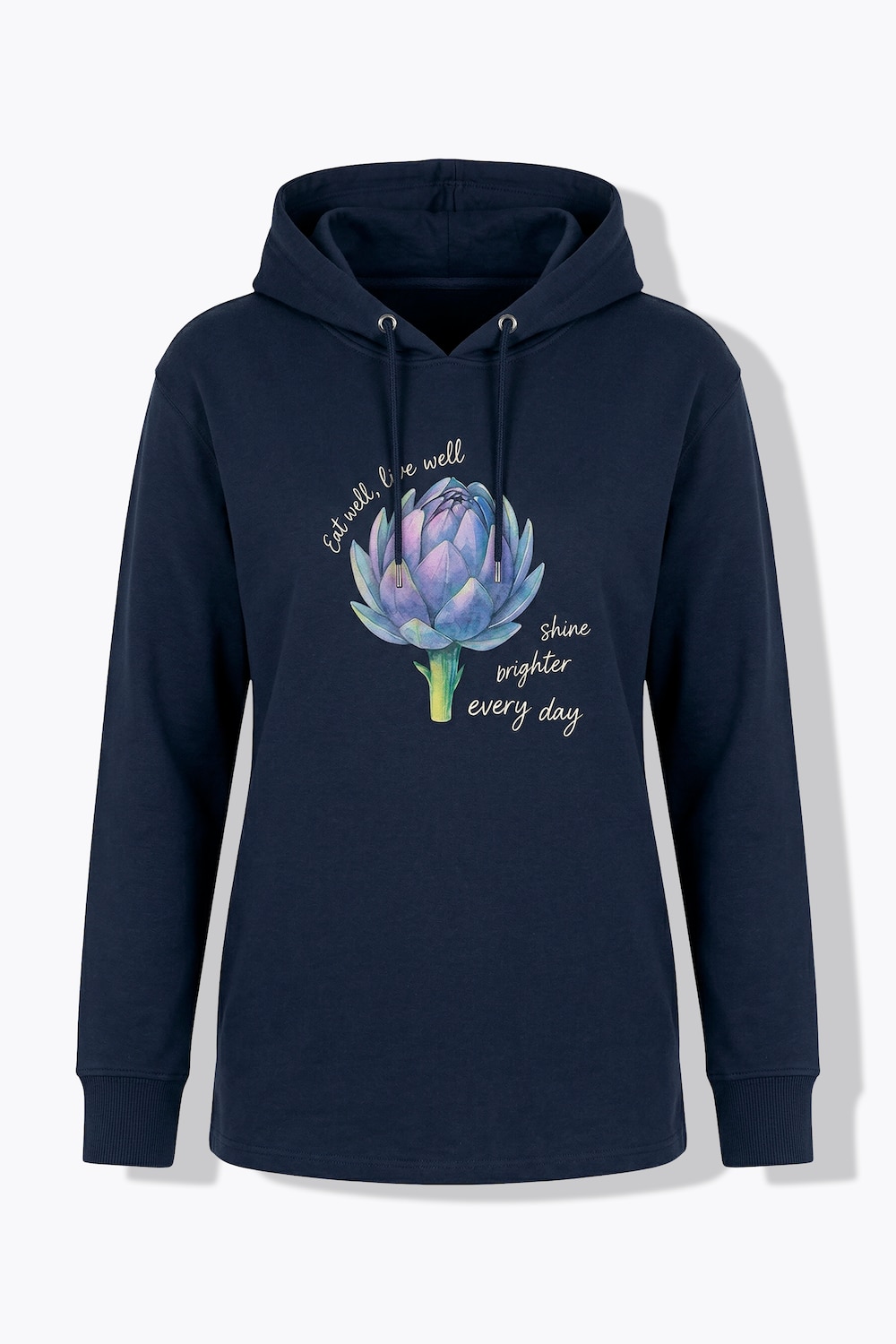 Hoodie, Artischocke, Kapuze, Langarm, Biobaumwolle