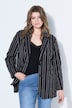 Blazer, oversized, krijtstrepen met pailletten