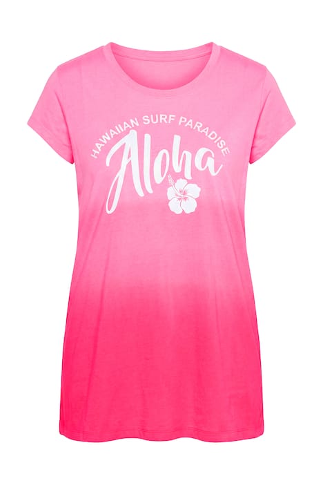 Tričko, áčkový střih, barevný přechod, krátké rukávy typu cup