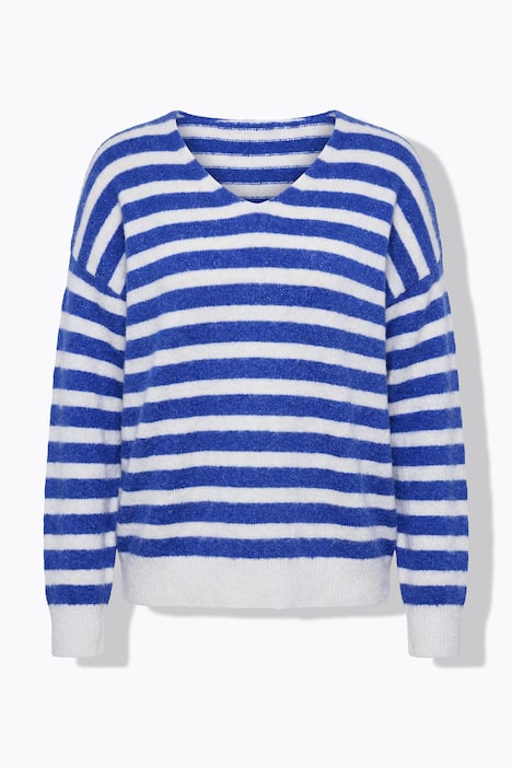Pullover, Boxy Shape, Streifenstrick
