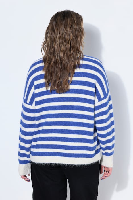 Pullover, Boxy Shape, Streifenstrick