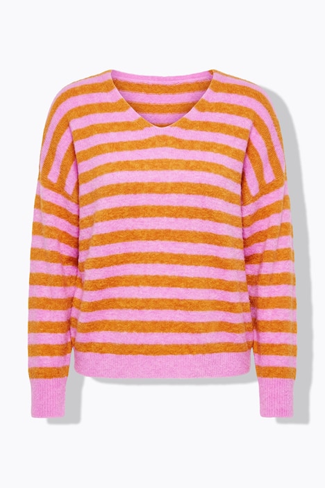 Pullover, Boxy Shape, Streifenstrick