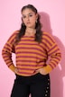 Trui, boxy model, gestreept breisel