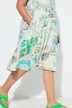 Vintage Beach Print Sleeveless V-Neck Dress